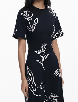 Damen KLEID Schwarz 25WWVK44_NE2000