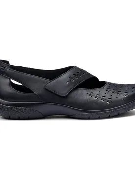Women's Wide Fit 'Daphne' Mary Janes in Black Size: 7.5 - Black - Size: 7.5 - Hotter - FashionsVida
