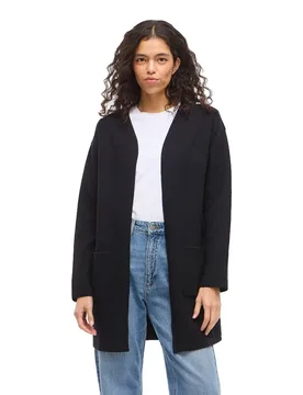 Cardigan Garden Long Black Beauty M - Vila - FashionsVida