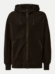 Sweatjacke mit Kapuze und Goggles Schwarz L