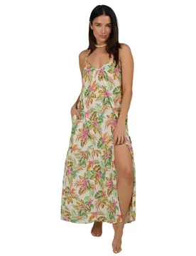 Robe Longue Sans Manches Baja Maxi Cream M - Salty Crew - FashionsVida