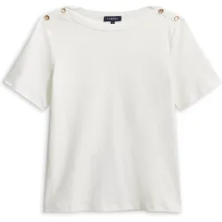 Camiseta de mujer con detalles de botones