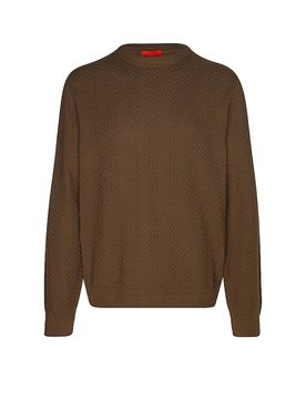 HUGO Pullover SIMO braun L herren