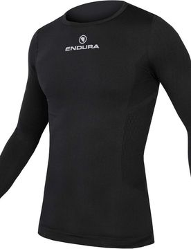 Engineered baselayer camiseta térmica manga larga Negro (XL)