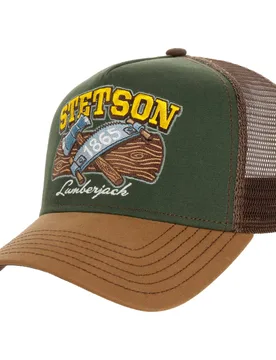 Lumberjack Trucker Cap by - brown - Female - Size: One Size - Stetson - FashionsVida