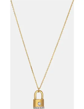 Colgante Candado de oro y diamantes - El Corte Inglés - FashionsVida