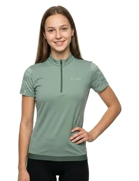 Maglia A Maniche Corte Luna Half Zip Cottage - Loeffler - FashionsVida