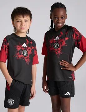 Manchester United Kids 26/27 Home Pre Match Jersey 13-14Y - Adidas - FashionsVida