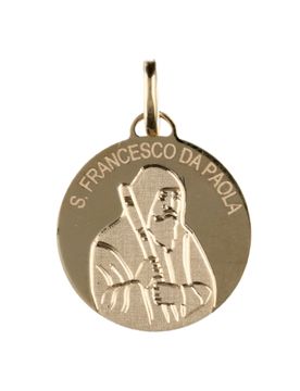 Medaglia San Francesco da Paola Oro Giallo GL100747
