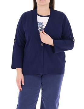 Cardigan scollo a V BLU NAVY XXL