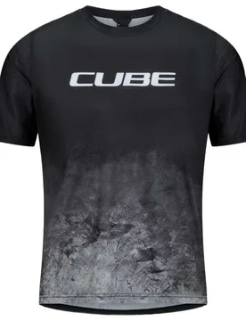Maglia Da Enduro A Maniche Corte Moonstone Blue / Black - CUBE - FashionsVida