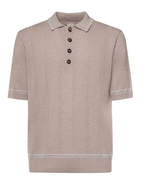 Eleventy Polo In Lino E Cotone