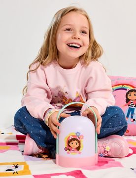 Lampada notturna LED per bambini Gabby's Dollhouse - rosa