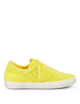 Sneaker Paris in suede fluo