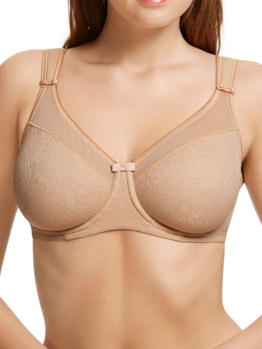 Womens Beauty Everyday Minimiser Bra - Beige Polyamide - Size 44c - Berlei - FashionsVida