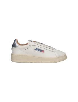 Women's Leather Sneakers with Towel-Blend Lining