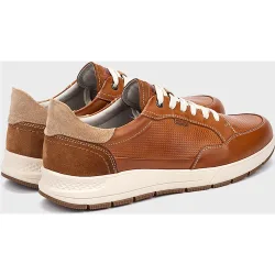 Zapatillas de hombre de piel con plantilla memory foam extraíble