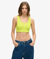 Superdry Damen Code Surplus Kurztop Grün - Größe: 38