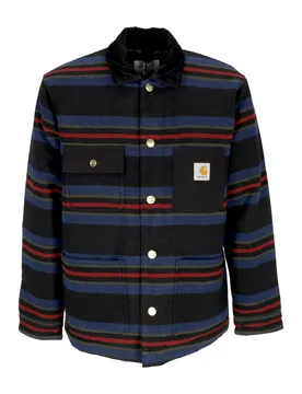Giacca Workwear Uomo Oregon Jacket Starco Stripe/black - CARHARTT WIP - FashionsVida