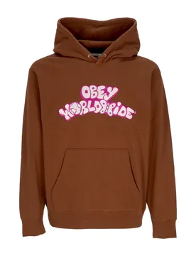 Felpa Cappuccio Uomo Year Hood Sepia - OBEY - FashionsVida