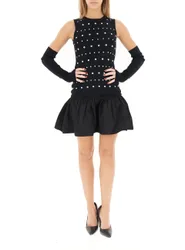 Abito con manicotti LIU JEANS NERO XS