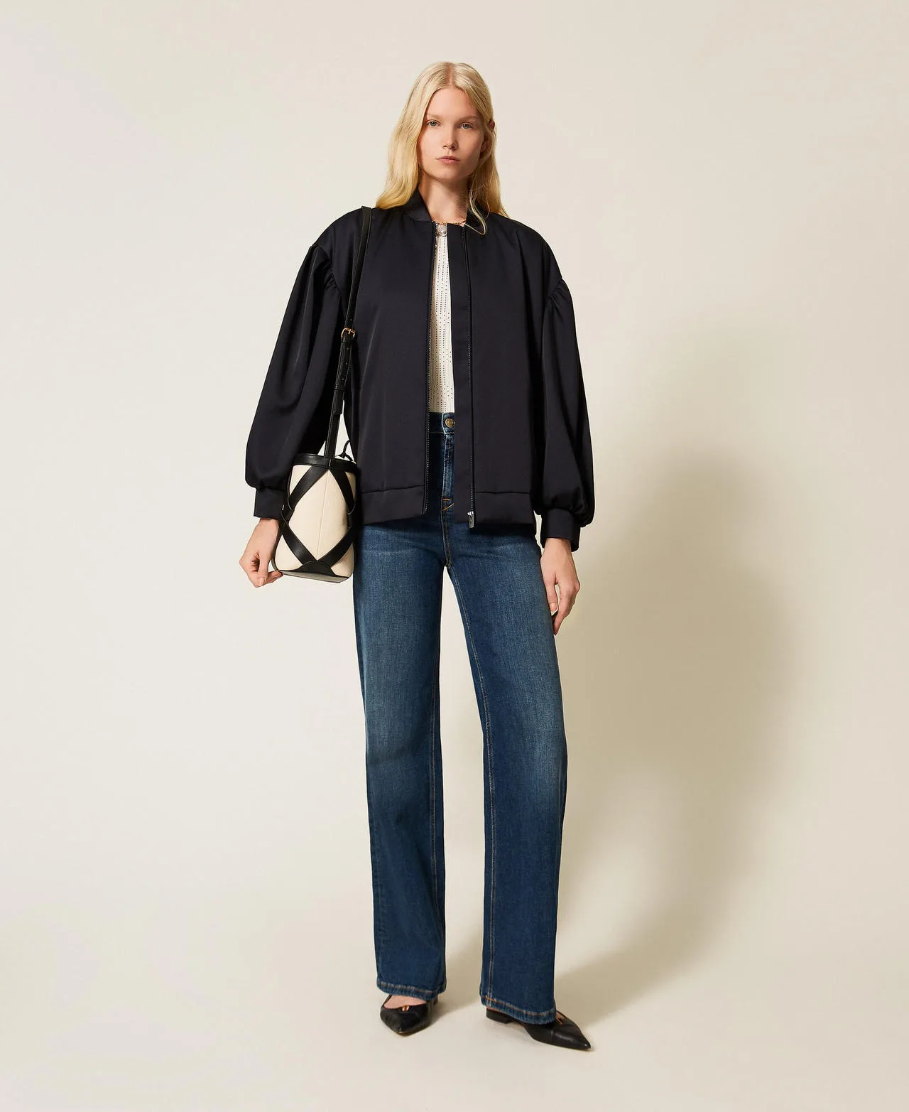 Twinset Jean ample cinq poches - TWINSET - FashionsVida