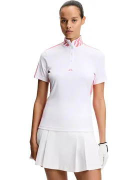 Polo Pip, weiss/altrosa xl - J.lindeberg - FashionsVida