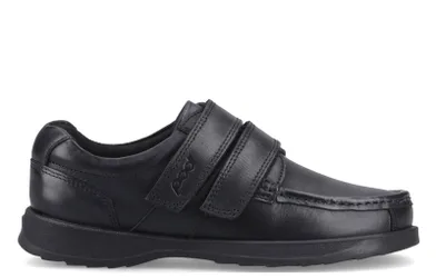 Kids Unisex Aran Leather Junior School Shoes - Black - Size Uk 1