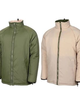 Britische Thermojacke wendbar oliv khaki - XL Herren XL adult Herren