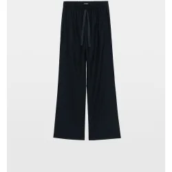 Zadig & Voltaire - Pantalones anchos de mujer con cintura elástica y strass