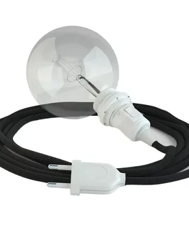 Cables Lampe Suspendue Pour Abat-jour Rc04 5 M Black / White One Size - Creative - FashionsVida
