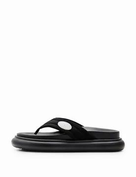 Tongs plateforme BLACK 40 female - Desigual - FashionsVida