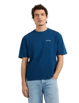 T-shirt à Manches Courtes John Ink Blue L - Pepe jeans - FashionsVida