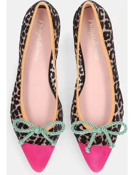 Bailarinas Tyra de mujer en malla con estampado leopardo - Pretty Ballerinas - FashionsVida