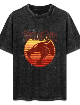 Thun.der.cats Retro Logo Outline T-Shirt Durable Work Wear T-Shirt - Aliexpress - FashionsVida