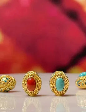Pcs Punch Natural Turquoise Beads Oval Plate Golden Big Hole Loose Spacer Beaded for Making DIY Jewelry Necklace Bracelet 8x9mm - Aliexpress - FashionsVida