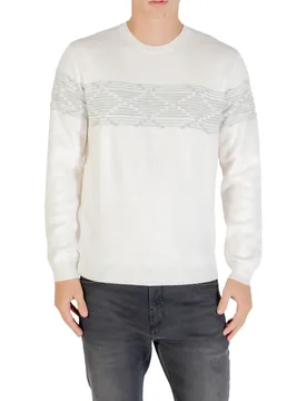 Herren Pullover Weiß 491400