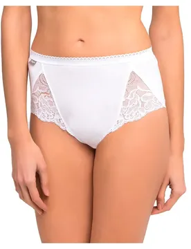 Slip Da Donna Cotton Lace 2 Unità White / White 40