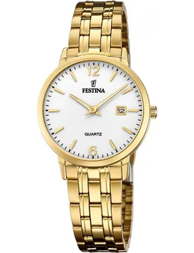 Women's F20514-2 Classic 31mm Quartz Watch in Gold - Gold - Size: One Size - Festina - FashionsVida