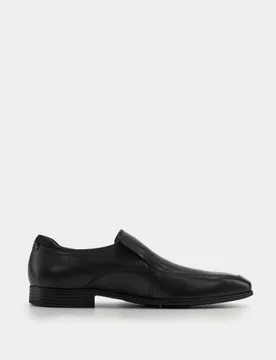 Kids' Leather Slip-On Schoolwear Shoes (6 Large - 11 Large) Black male - Start-Rite - FashionsVida