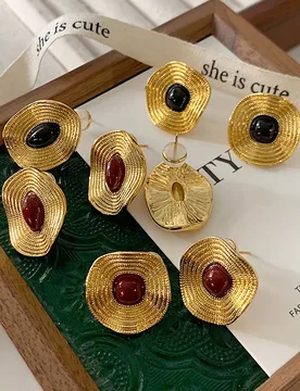 Irregular thread earrings with a fashionable temperament that never fades, enameled ladies' winter ear studs - Aliexpress - FashionsVida