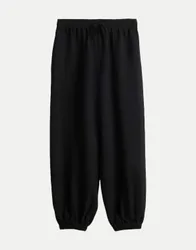 Barrel- Fit City Pants Myha oasis Schwarz 40