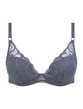 BH mit Bügel FLEURS fancy grey grau 75D damen