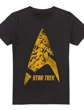 T-Shirt - Delta Crew - M bis 4XL - für Männer - Größe XL - schwarz - Lizenzierter Fanartikel - Männer - male - Star Trek - FashionsVida