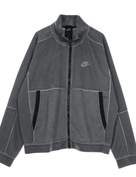 Felpa Leggera Collo Alto Uomo M Sportswearjersey Jacket Wash Revival Black/black