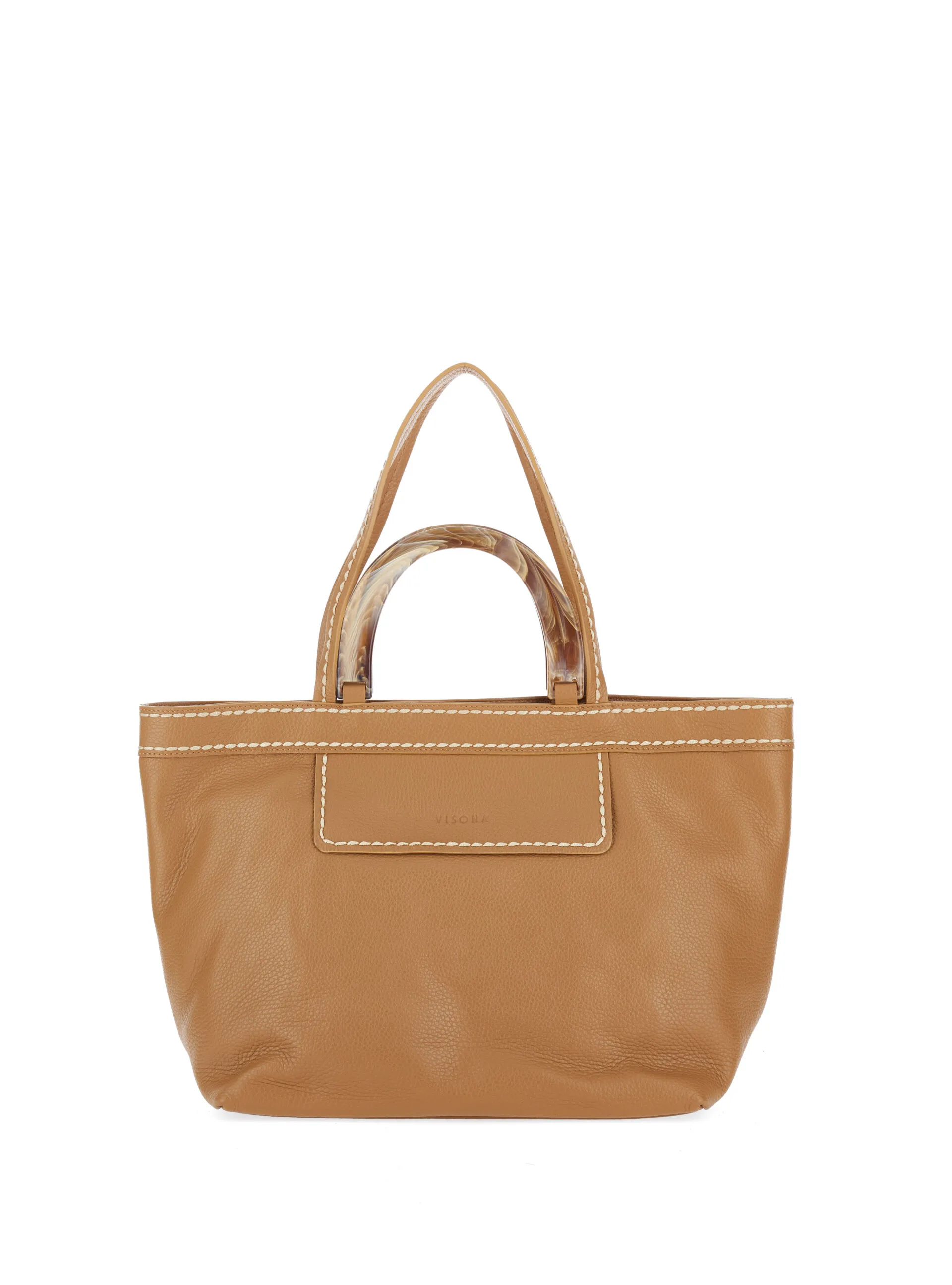 Borsa in pelle MIELE U - PLINIO VISONA' - FashionsVida