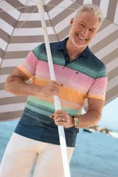 Mulitcolour Jacquard-Streifen H Pol male