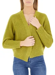 Cardigan aperto VERDE ACIDO L