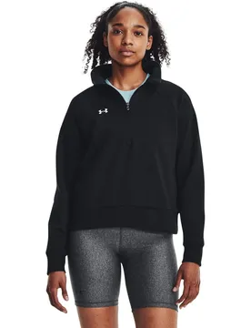 Rival Fleece Half-Zip Damen Sweatshirt, schwarz XL