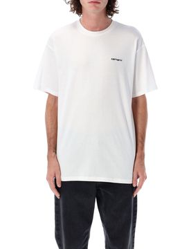 Loose Fit Embroidered Script Tee - Size L